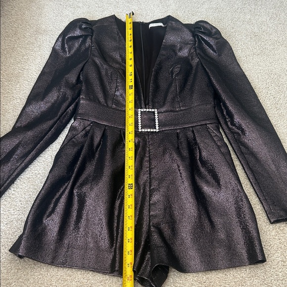 Ramy Brook Brooke metallic belted romper - Picture 13 of 16